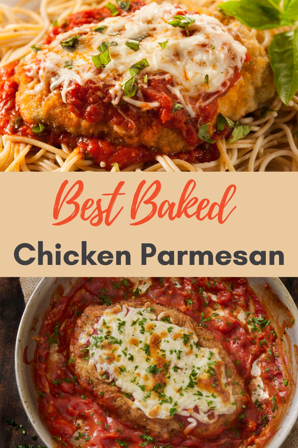 Chicken Parmesan - (Easy Baked) Parmesan