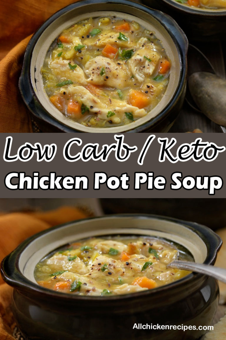 Keto Chicken Pot Pie Soup - (EASY) Low Carb Chicken Pot Pie Soup