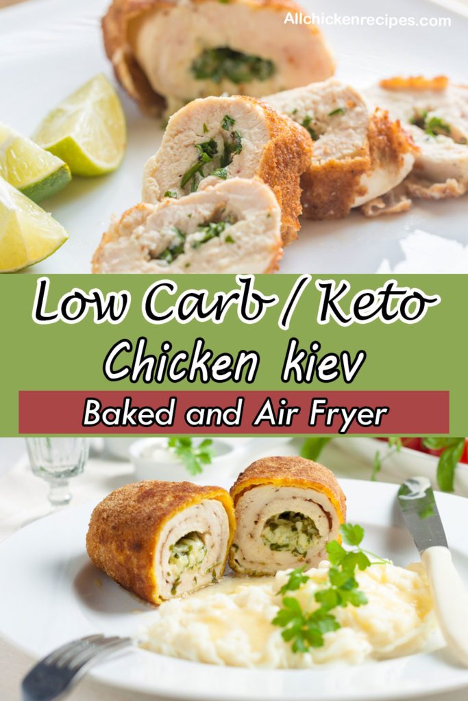 Keto Chicken Kiev - (Baked And Air Fryer) Low Carb Chicken Kiev