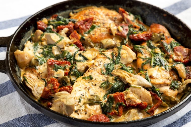 Keto Tuscan Chicken - (One Pan) Low Carb Creamy Tuscan Chicken