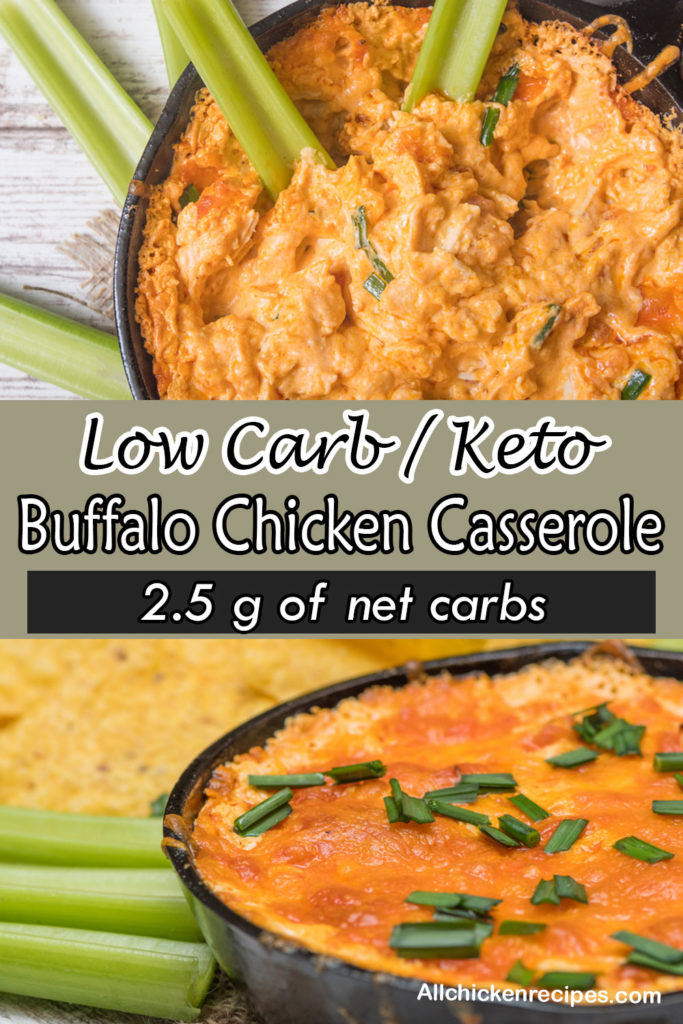 Keto Buffalo Chicken Casserole Cauliflower Low Carb 3581