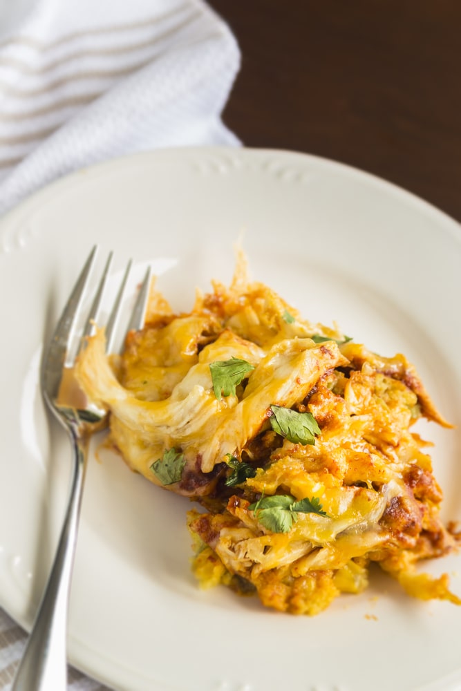 Keto Mexican Chicken - Low Carb Mexican Cheesy Chicken Skillet (Casserole)