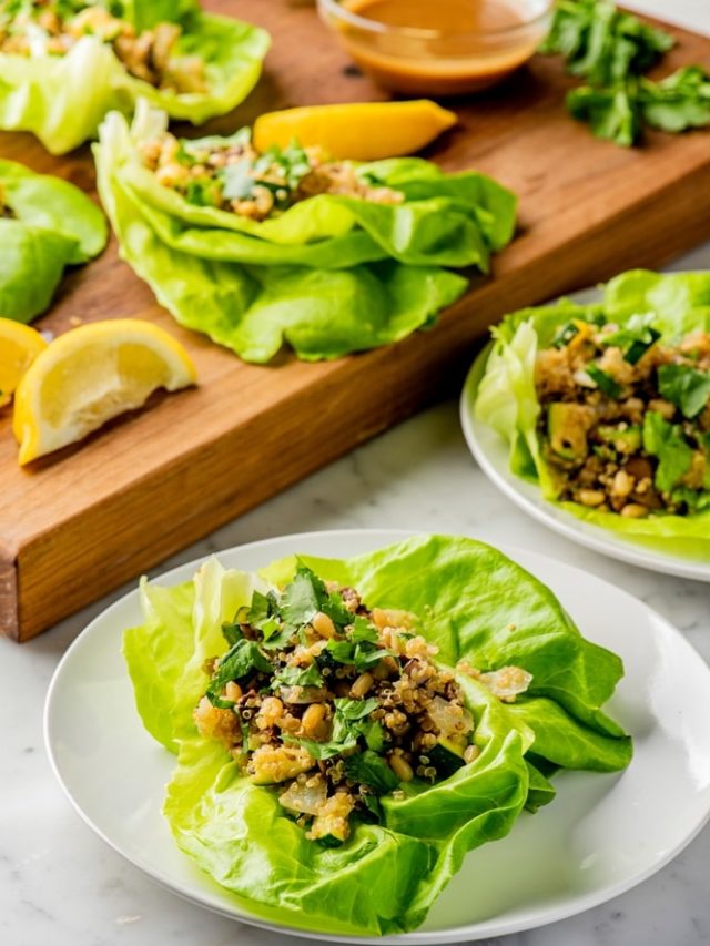 keto asian chicken lettuce wraps