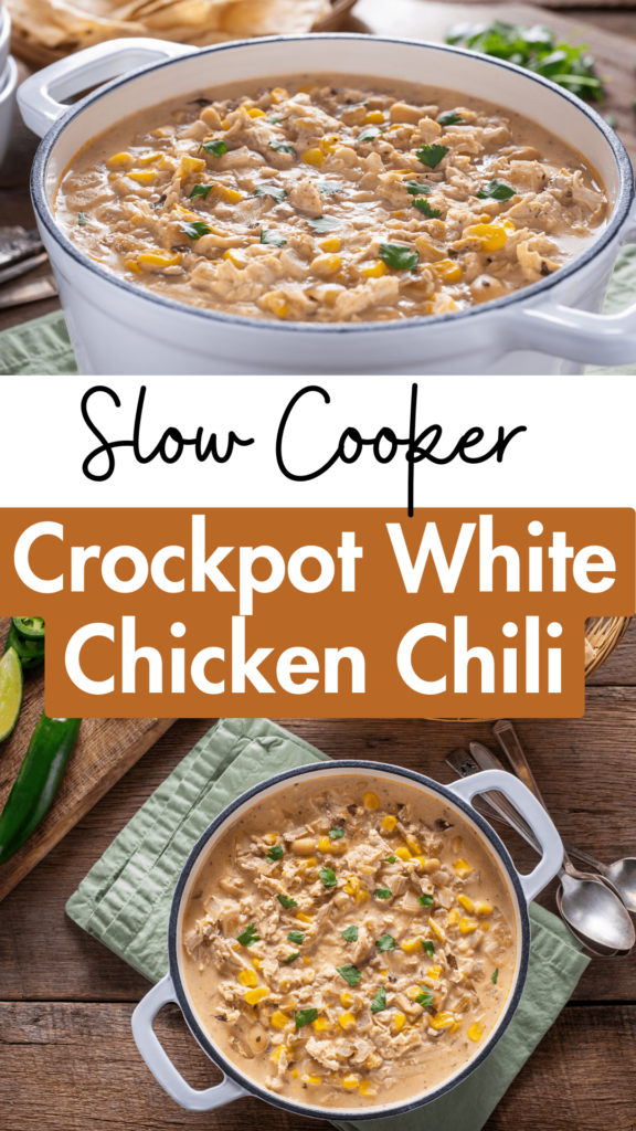 Crockpot Creamy White Chicken Chili