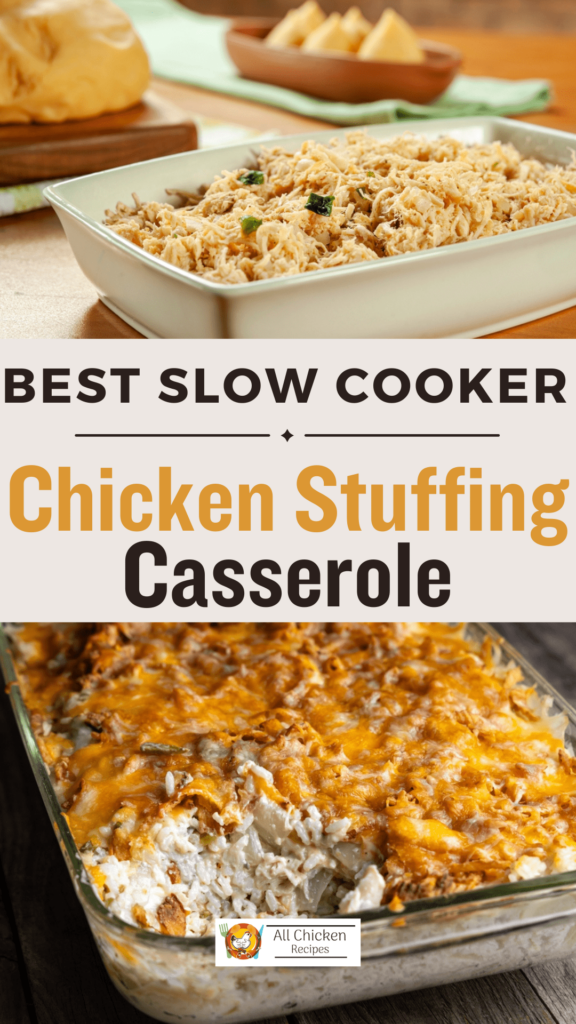 Slow Cooker Chicken Stuffing Casserole