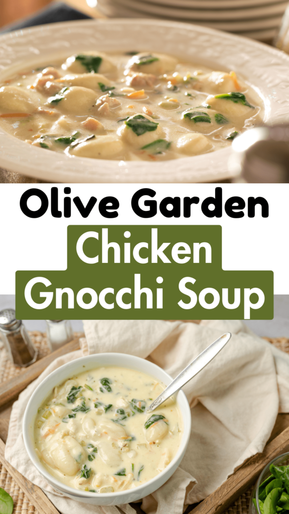 Olive Garden Chicken Inspired Gnocchi Soup